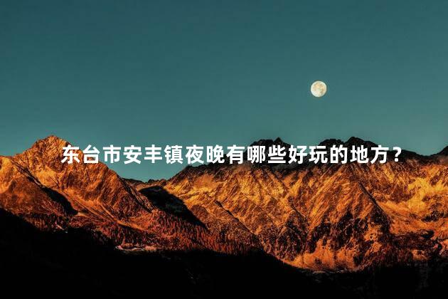 东台市安丰镇夜晚有哪些好玩的地方？