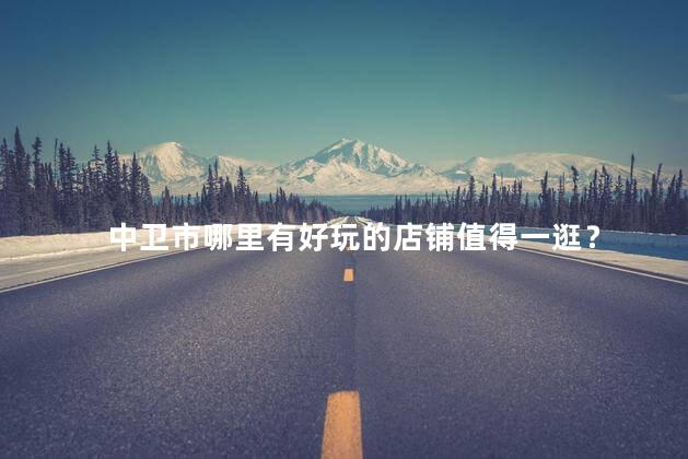 中卫市哪里有好玩的店铺值得一逛？