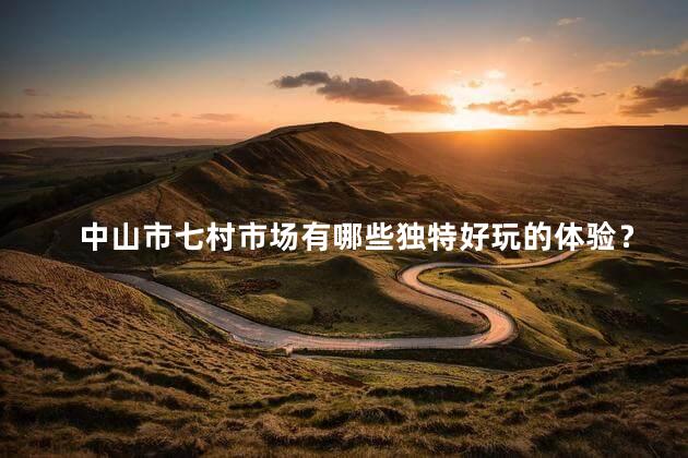 中山市七村市场有哪些独特好玩的体验？
