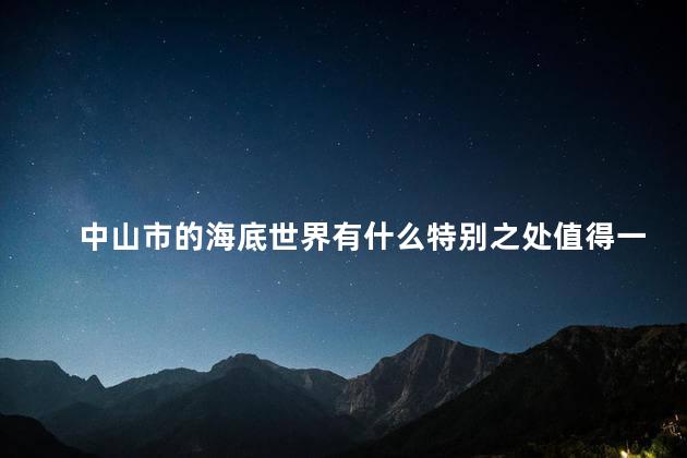 中山市的海底世界有什么特别之处值得一游吗