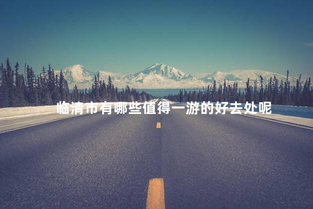 临清市有哪些值得一游的好去处呢