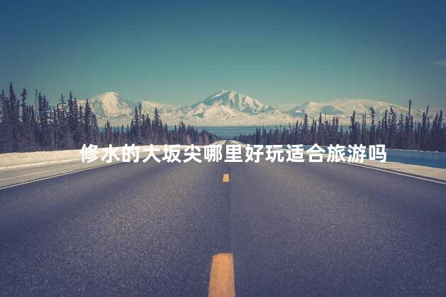 修水的大坂尖哪里好玩适合旅游吗