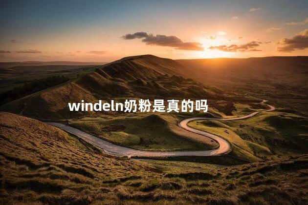 windeln奶粉是真的吗