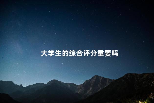 大学生的综合评分重要吗
