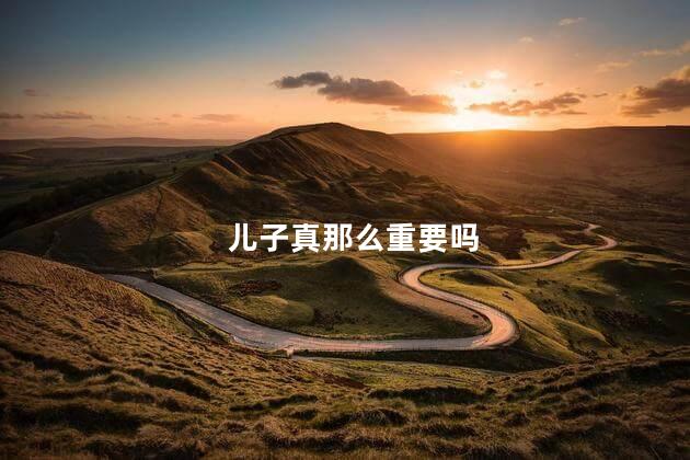 儿子真那么重要吗